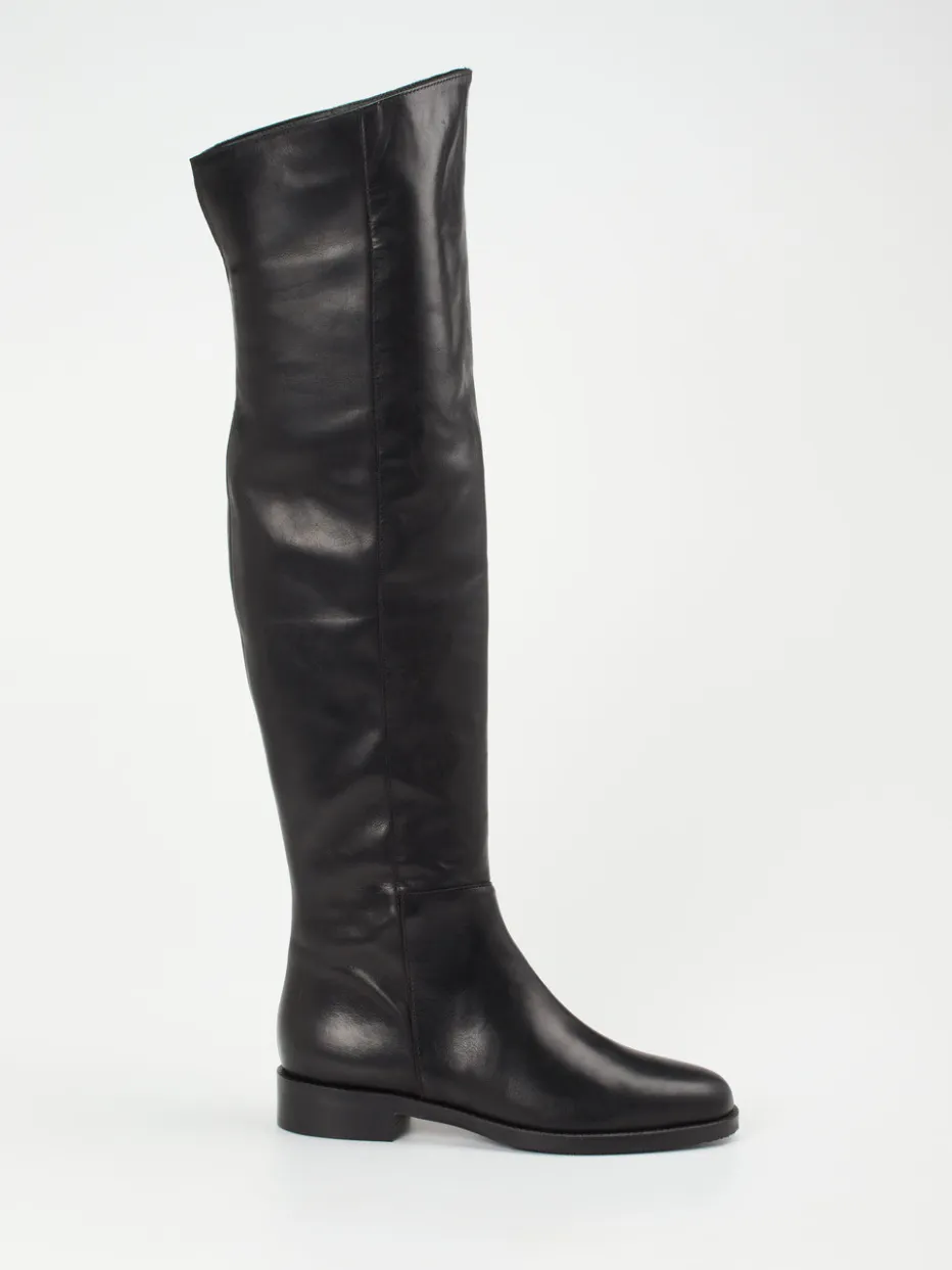 Damen Andrea Puccini – Overknee-Stiefel aus Kalbleder