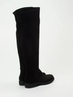 Damen Andrea Puccini – Overkneestiefel aus Veloursleder