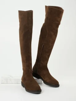 Damen Andrea Puccini – Overknee-Stiefel aus Veloursleder