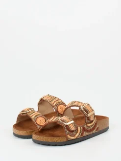 – Pantoletten aus Metallicleder Braun*Andrea Puccini Discount