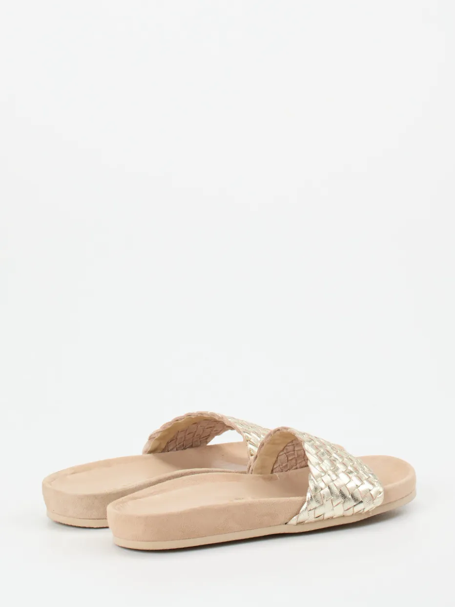 – Pantolette aus Metallicleder farben*Andrea Puccini Hot