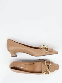 Damen Andrea Puccini – Pumps aus Lammleder in Beige