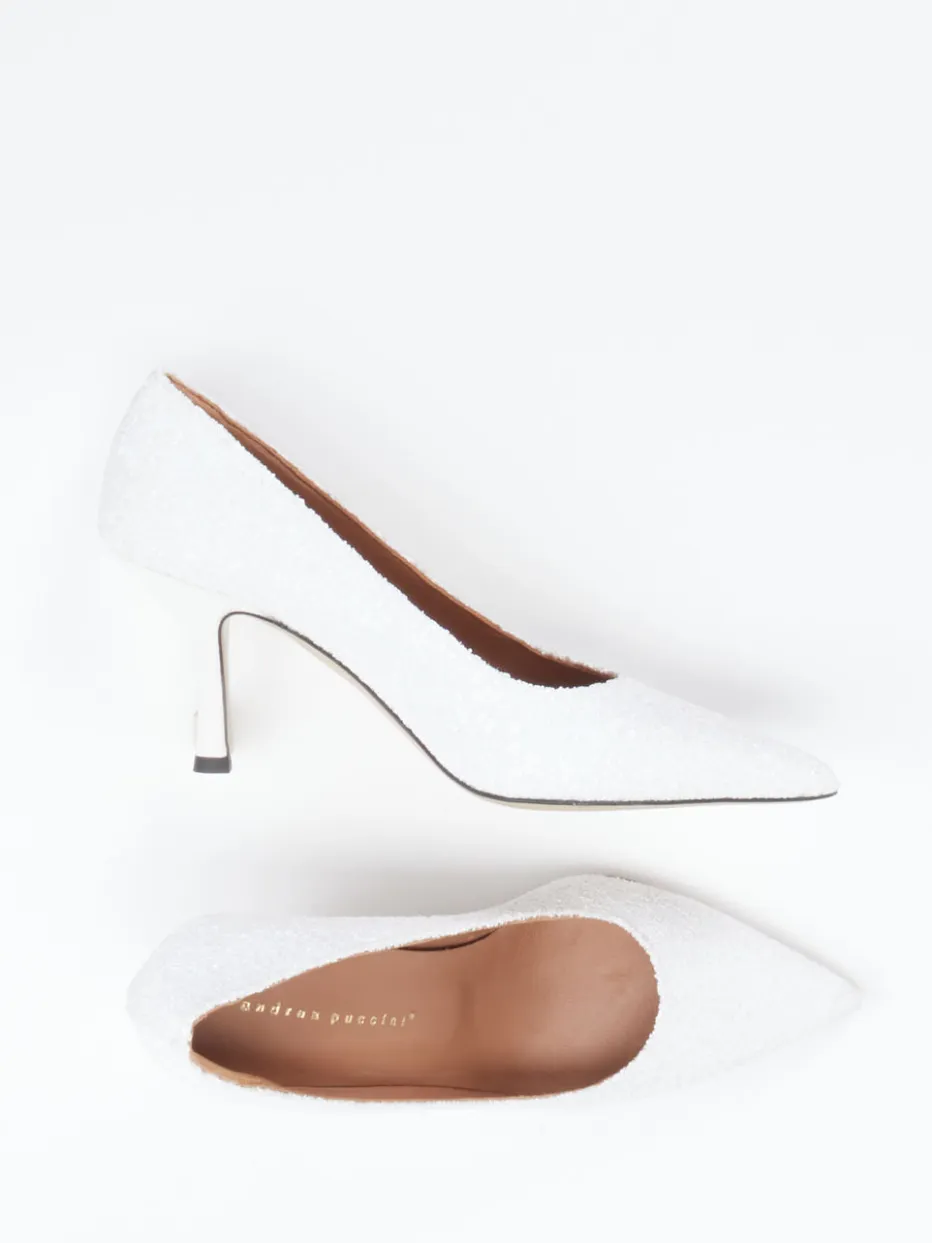 Damen Andrea Puccini – Pumps aus Metallicleder