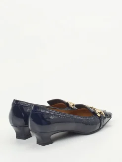 Damen Andrea Puccini – Pumps aus Lackleder in Dunkel