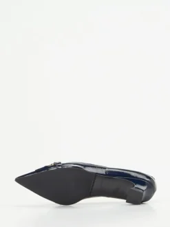 Damen Andrea Puccini – Pumps aus Lackleder in Dunkel