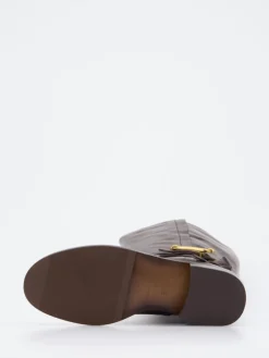 Damen Andrea Puccini – Reitstiefel aus Glattleder Dunkel