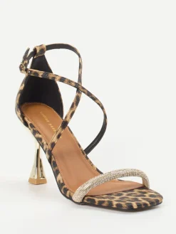 – Riemchensandalette aus Leder Leoprint*Andrea Puccini Sale