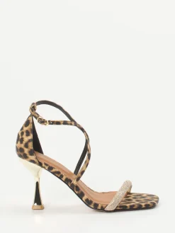 – Riemchensandalette aus Leder Leoprint*Andrea Puccini Sale