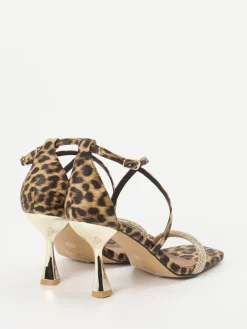 – Riemchensandalette aus Leder Leoprint*Andrea Puccini Sale