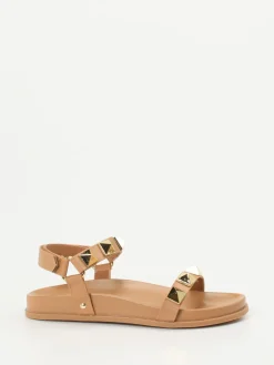 – Riemchensandale aus Kalbleder Camel*Andrea Puccini Clearance