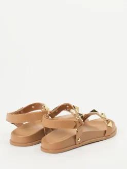 – Riemchensandale aus Kalbleder Camel*Andrea Puccini Clearance