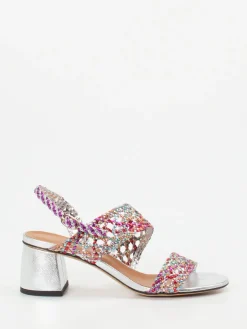 – Sandalette aus Metallicleder color*Andrea Puccini Sale