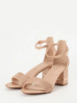 – Sandaletten aus Metallicleder Roségold*Andrea Puccini Discount