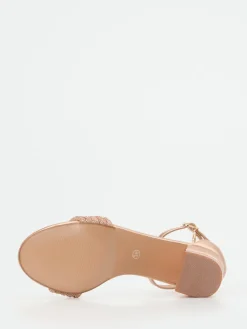 – Sandaletten aus Metallicleder Roségold*Andrea Puccini Discount