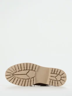 Damen Andrea Puccini – Schnürboots aus Veloursleder in Sandbeige