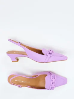 – Slingback-Pumps aus Lammleder Flieder*Andrea Puccini Outlet