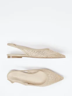 Damen Andrea Puccini – Slingback-Ballerinas aus Netzgewebe