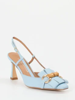 Damen Andrea Puccini – Slingback-Pumps aus Lammleder hell