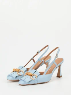 Damen Andrea Puccini – Slingback-Pumps aus Lammleder hell