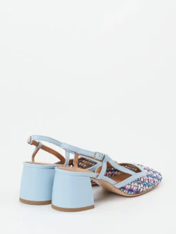 Damen Andrea Puccini – Slingback-Pumps aus Flechtleder color