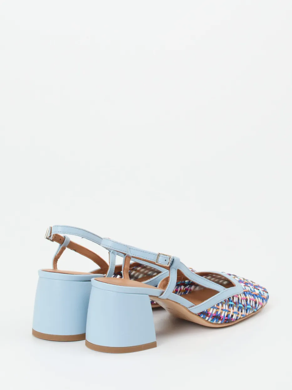 Damen Andrea Puccini – Slingback-Pumps aus Flechtleder color