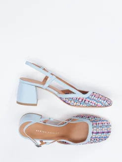 Damen Andrea Puccini – Slingback-Pumps aus Flechtleder color