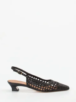 Damen Andrea Puccini – Slingback-Pumps aus Flechtleder