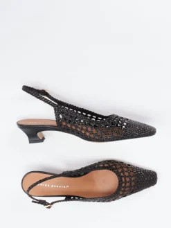 Damen Andrea Puccini – Slingback-Pumps aus Flechtleder