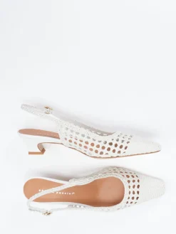 Damen Andrea Puccini – Slingback-Pumps aus Flechtleder