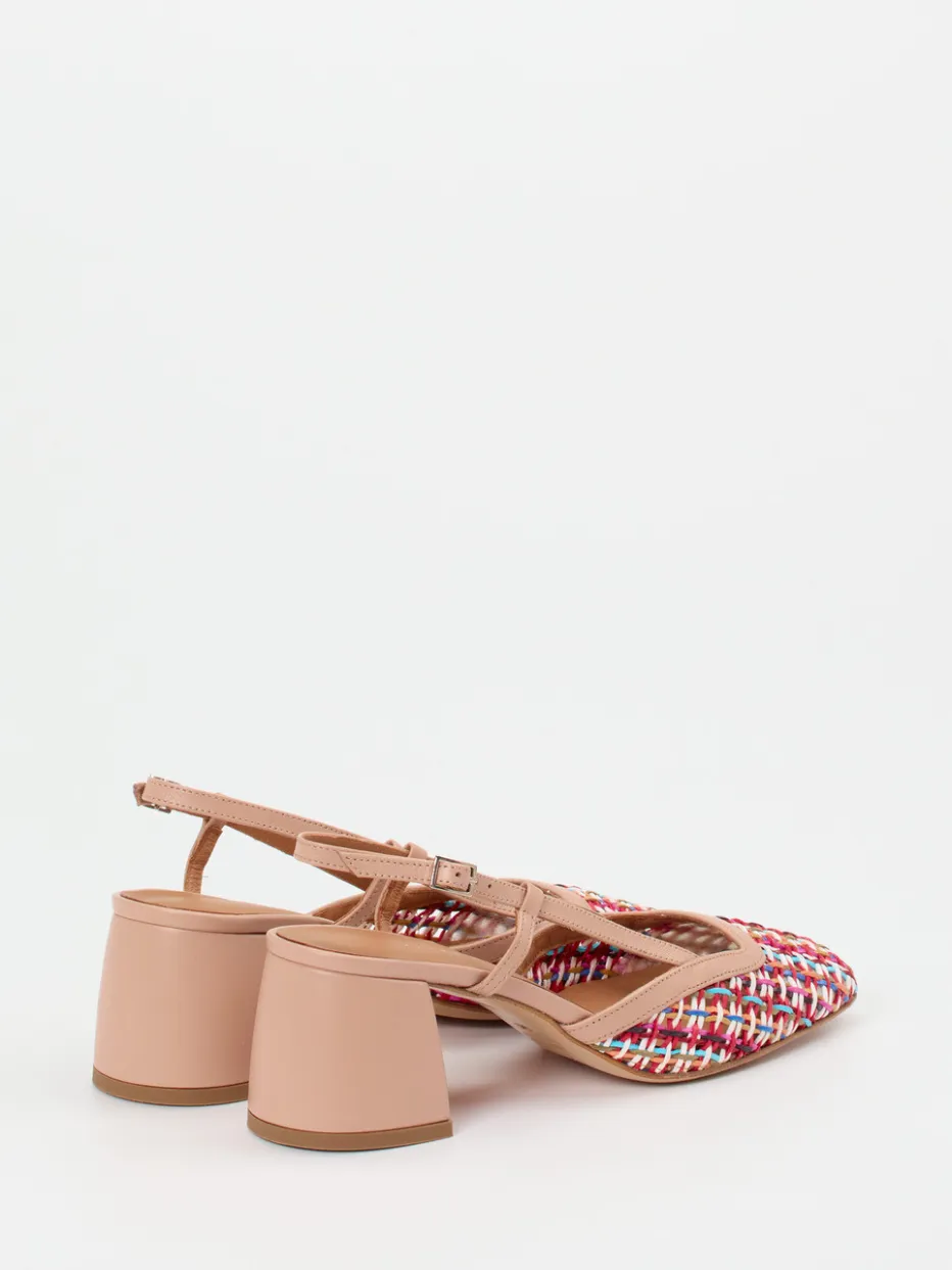 – Slingback-Pumps aus Flechtleder*Andrea Puccini Best