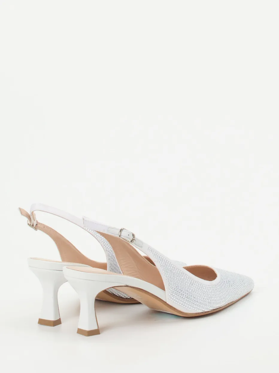 Damen Andrea Puccini – Slingback-Pumps aus Metallicleder