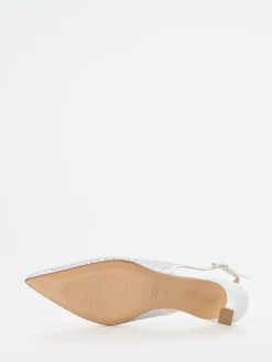 Damen Andrea Puccini – Slingback-Pumps aus Metallicleder