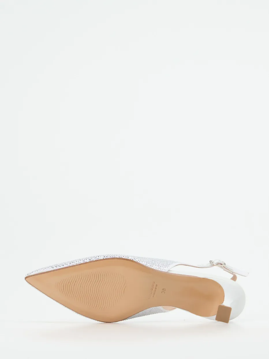 Damen Andrea Puccini – Slingback-Pumps aus Metallicleder