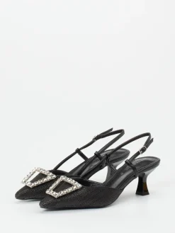 – Slingpumps aus Flechtleder*Andrea Puccini Online