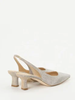 – Slingpumps aus Metallicleder champagner*Andrea Puccini Best