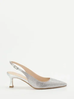 – Slingpumps aus Metallicleder*Andrea Puccini Sale