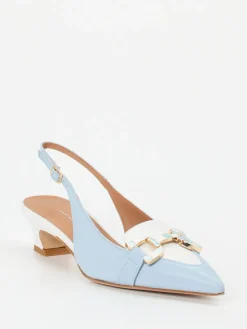 Damen Andrea Puccini – Slingpumps aus Lammleder Pastell