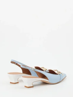 Damen Andrea Puccini – Slingpumps aus Lammleder Pastell