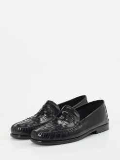 Herren Andrea Puccini – Slipper aus Flechtleder