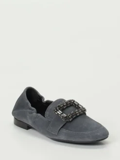 – Slipper aus Veloursleder anthrazit*Andrea Puccini Online