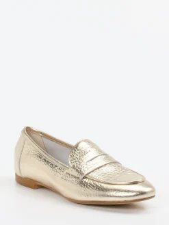 – Slipper aus Metallicleder goldfarben*Andrea Puccini Best