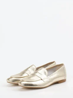 – Slipper aus Metallicleder goldfarben*Andrea Puccini Best