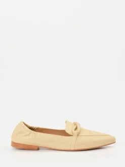 Damen Andrea Puccini – Slipper aus Lammleder in Beige
