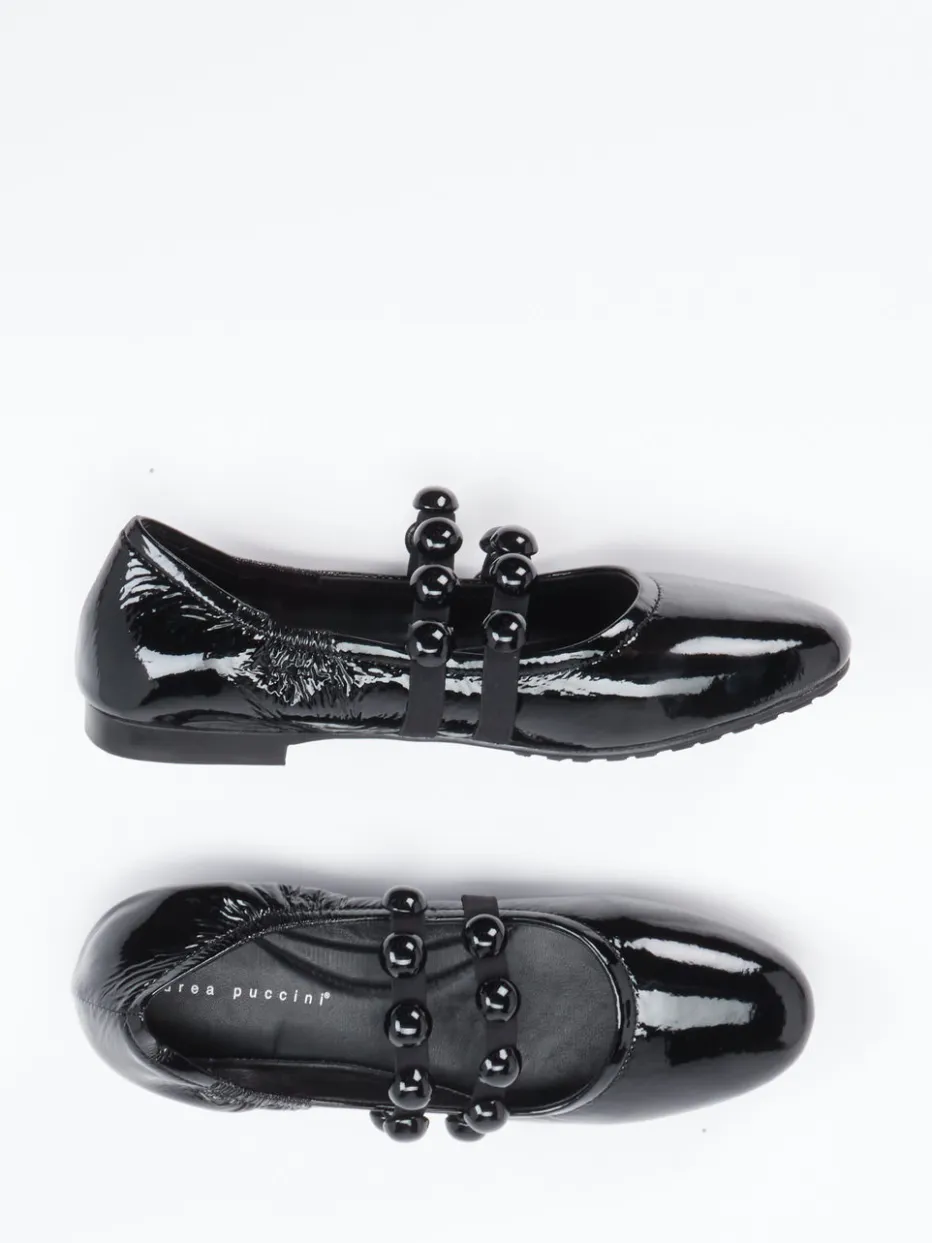 Damen Andrea Puccini – Spangenpumps aus Lackleder