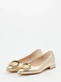 – Spitzballerinas aus Metallicleder*Andrea Puccini Best