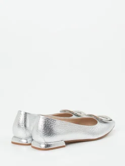 Damen Andrea Puccini – Spitzballerinas aus Metallicleder