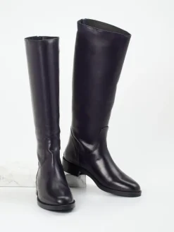 Damen Andrea Puccini – Stiefel aus Kalbleder tiefdunkel violett