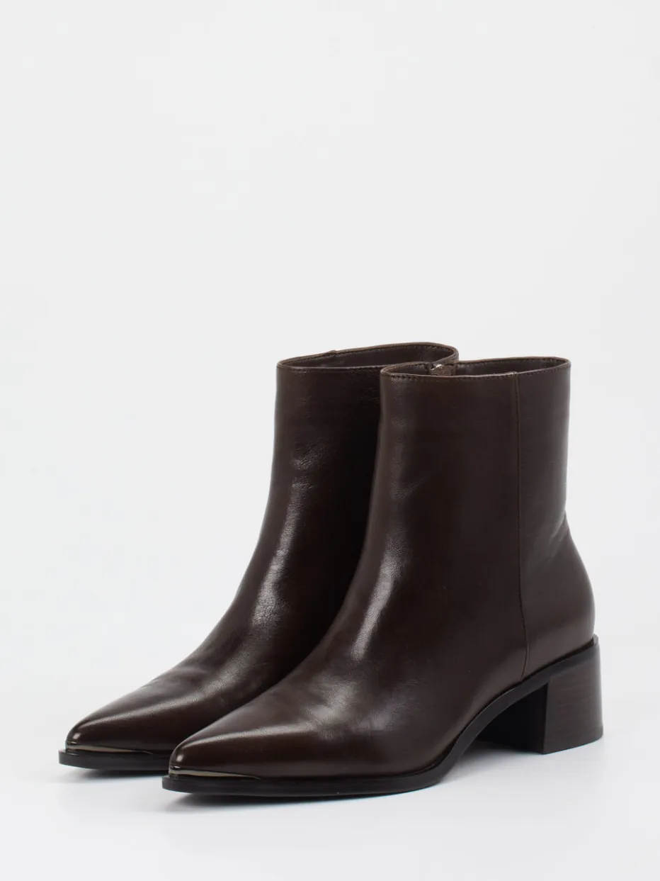 Damen Andrea Puccini – Stiefelette aus Lammleder Dunkel