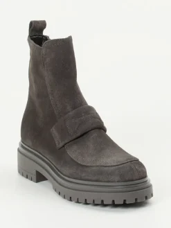 – Stiefelette aus Veloursleder*Andrea Puccini