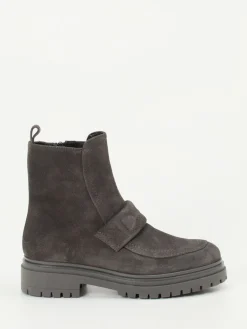 – Stiefelette aus Veloursleder*Andrea Puccini